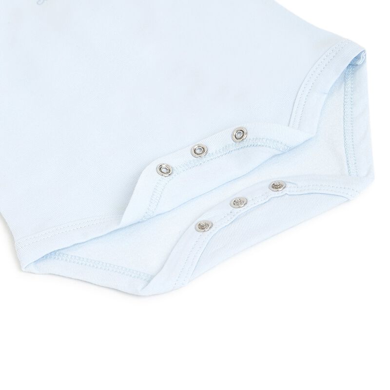 Boys Light Blue Set of 2 Body Suit image number null